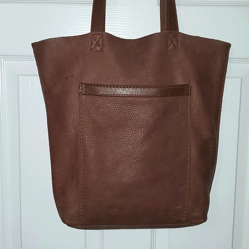 Lucky Brand Leather Tote Bag - Picture 4 of 16